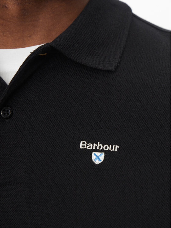 Barbour Barbour Polo Original Sports MML0358BK31 Czarny Tailored Fit