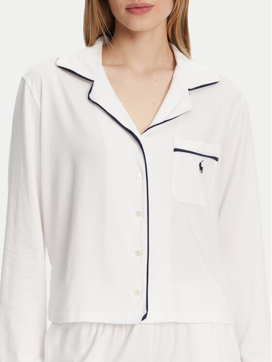 Polo Ralph Lauren Polo Ralph Lauren Pidžama 4P8002 Bijela Relaxed Fit