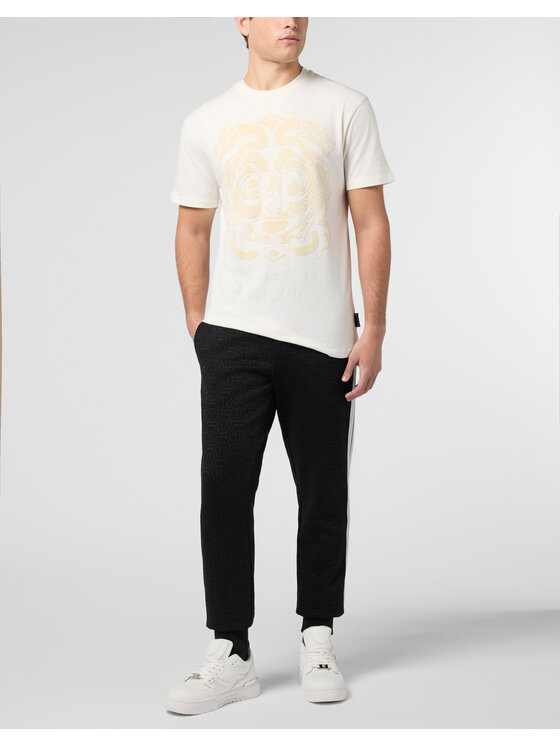 PHILIPP PLEIN PHILIPP PLEIN T-Shirt 29723 Biały Regular Fit