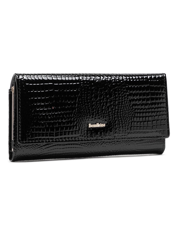 Semi Line Semi Line Große Damen Geldbörse P8228-0 Schwarz