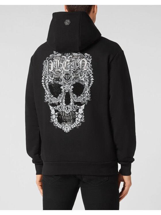 PHILIPP PLEIN PHILIPP PLEIN Mikina 3827 Čierna Regular Fit
