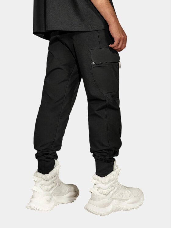 MADE BY SOCIETY MADE BY SOCIETY Spodnie materiałowe Contemporary Pants - P17697 Czarny Basic Fit