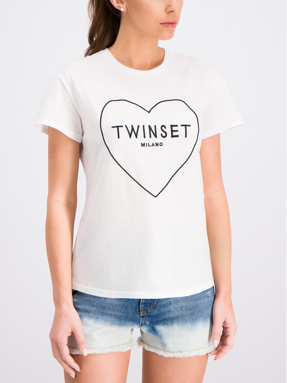 TWINSET TWINSET Marškinėliai 191TT2501 Balta Regular Fit