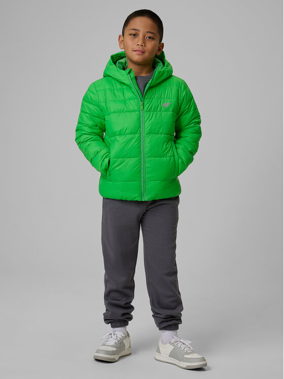 4F 4F Kurtka puchowa OUTERWEAR Zielony Regular Fit