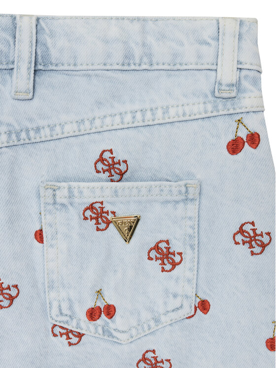 Guess Guess Szorty jeansowe J5GD10 D45E0 Kolorowy Regular Fit