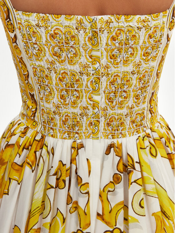 Dolce&Gabbana Dolce&Gabbana Nyári ruha F6AEIT HH5A1 Sárga Regular Fit