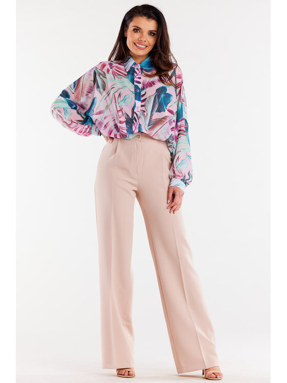 Awama Awama Koszula A513 Kolorowy Basic Fit
