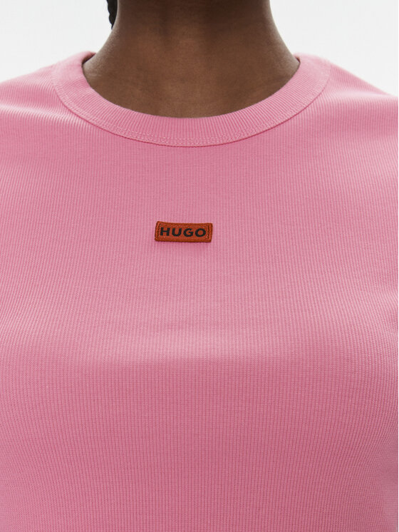 HUGO Hugo T-Shirt Deluisa_1 50508636 Růžová Slim Fit