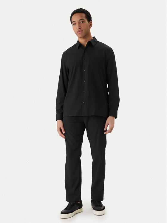 Calvin Klein Calvin Klein Srajca LV04LF108G Črna Classic Fit