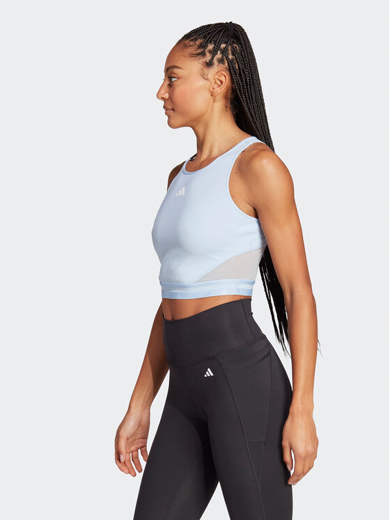 Top AEROREADY Hyperglam Crop Tank Top IB2312 Blu