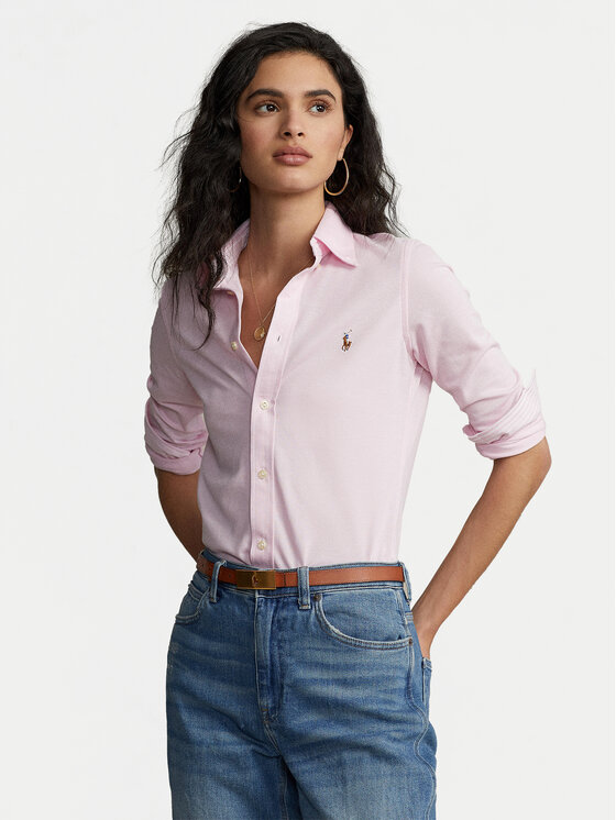 Polo Ralph Lauren Polo Ralph Lauren Košile Heidi 211664427002 Růžová Slim Fit
