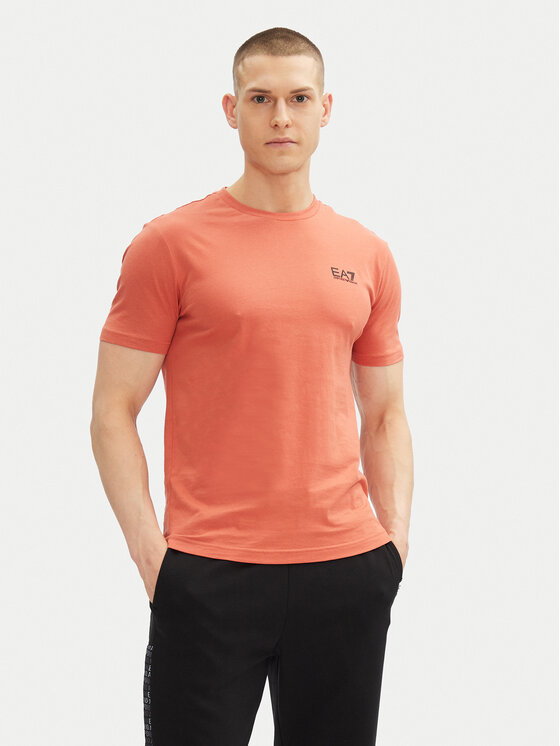EA7 Emporio Armani EA7 Emporio Armani T-Shirt 8NPT25 PJVPZ U3010 Pomarańczowy Regular Fit