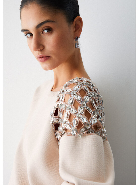 Liu Jo Liu Jo Maglione PA6030MS99EX0753 Bianco Regular Fit