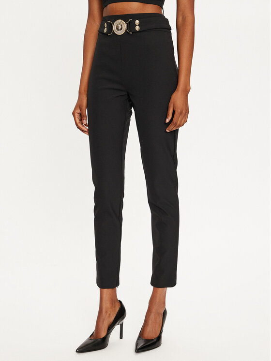 Babylon Bavlnené nohavice S00508 Čierna Slim Fit