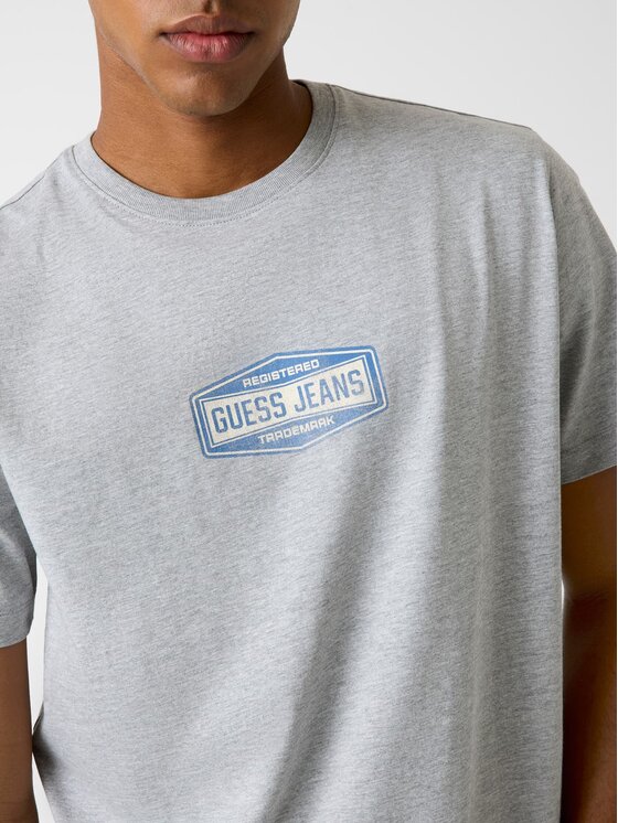 Guess Jeans Guess Jeans T-Shirt 180292 Šedá Classic Fit