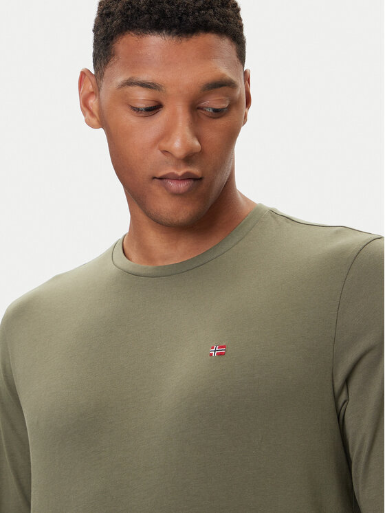 Napapijri Napapijri Longsleeve Salis NP0A4HN7 Πράσινο Regular Fit