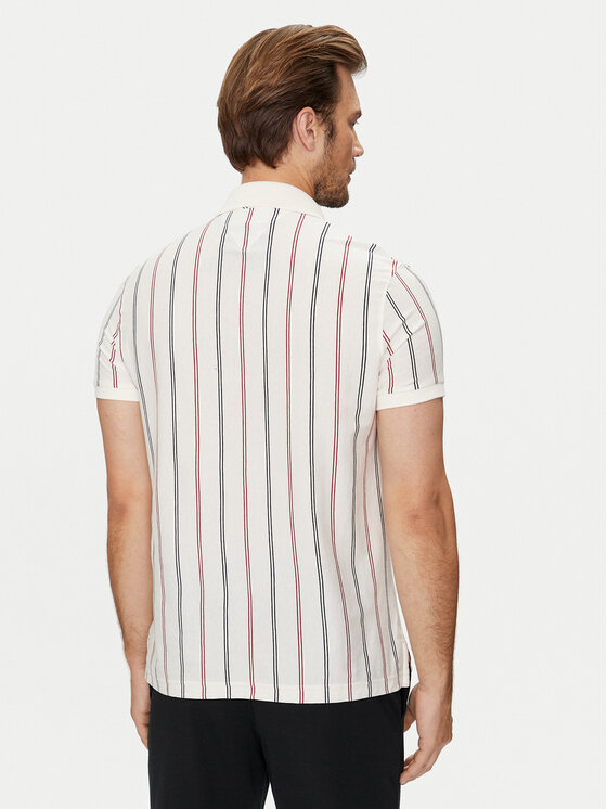 Tommy Hilfiger Tommy Hilfiger Polo Vertical MW0MW35627 Μπεζ Regular Fit