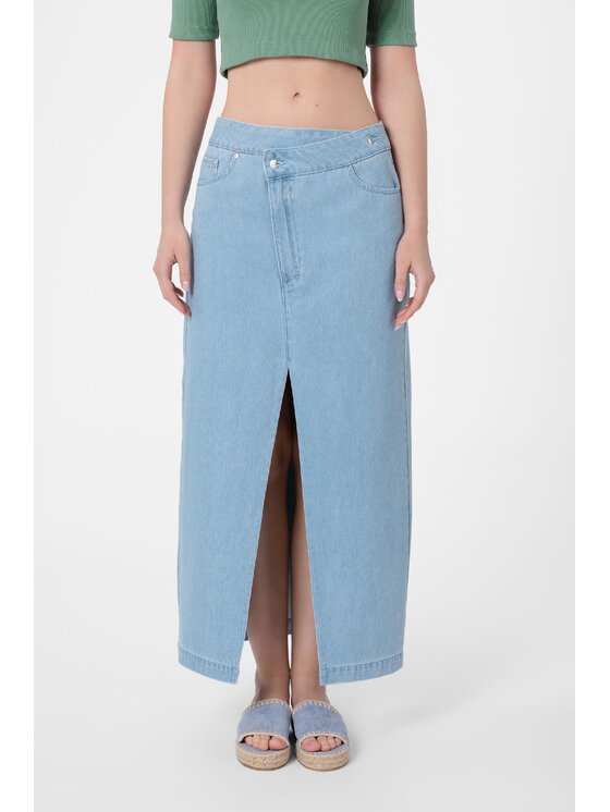LAURELLA LAURELLA Sukně 7UL020 Modrá Regular Fit