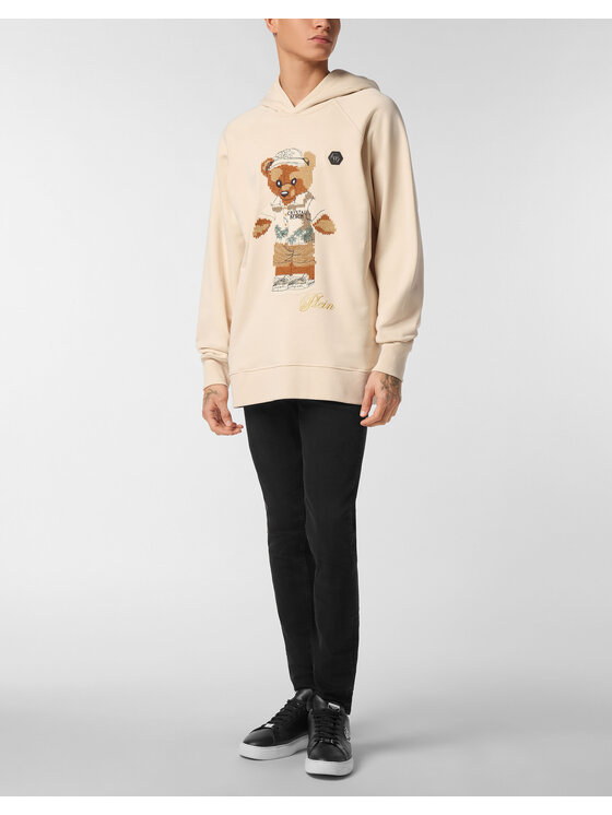 PHILIPP PLEIN PHILIPP PLEIN Bluza 26929 Beżowy Regular Fit