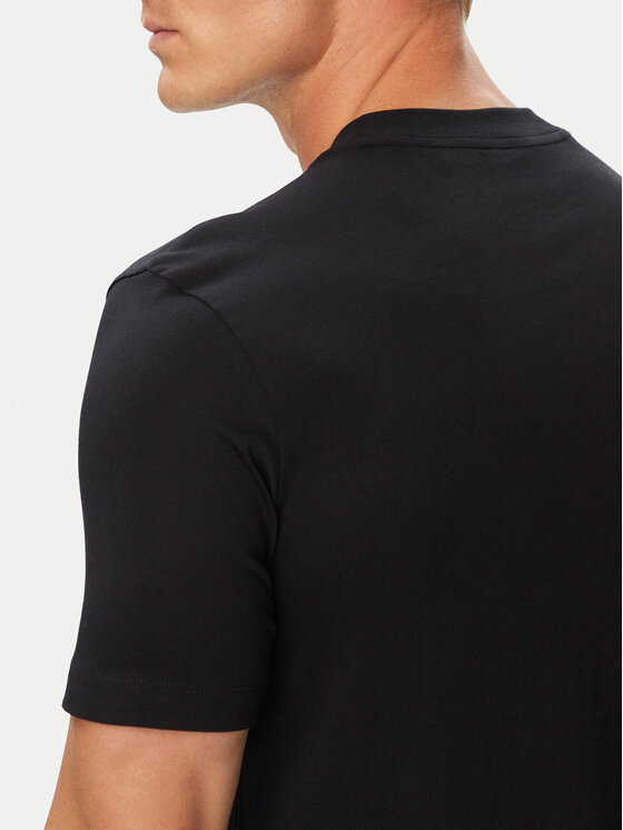 HUGO HUGO T-Shirt Daffilo 50568689 Czarny Regular Fit