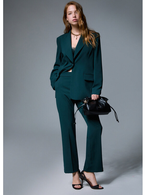 Liu Jo Liu Jo Pantalone da abito WF6339T743AX0797 Verde Regular Fit