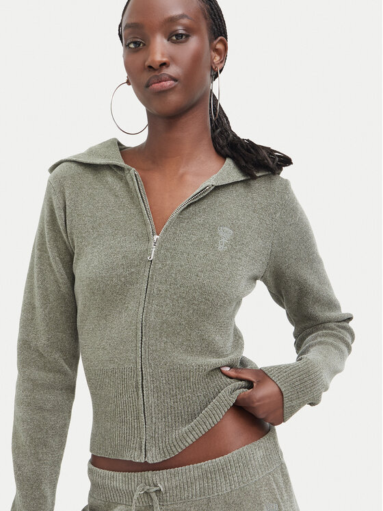 Juicy Couture Juicy Couture Hanorac JCWEB005 Kaki Regular Fit