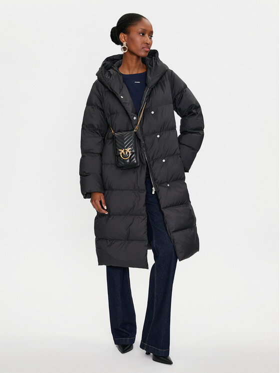 PINKO PINKO Giubbotto invernale Collirio Caban 103828 A11M Nero Regular Fit