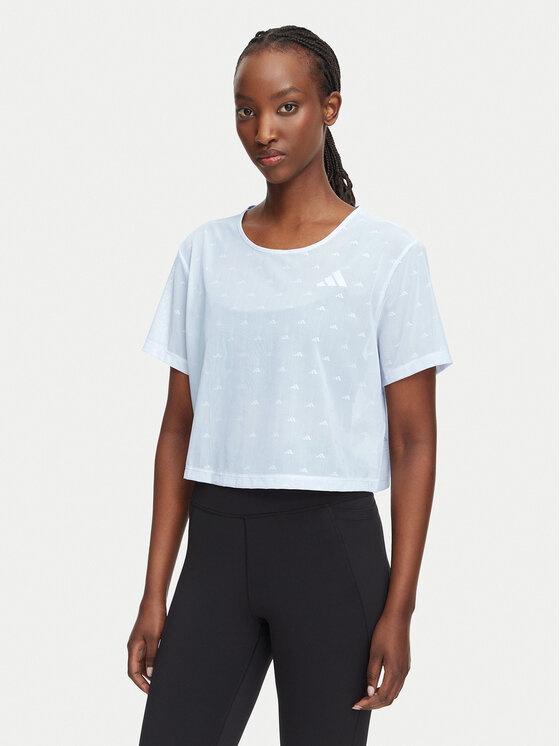 adidas adidas Футболка Strength Essentials Workout Boxy Mesh KT3828 Білий Relaxed Fit