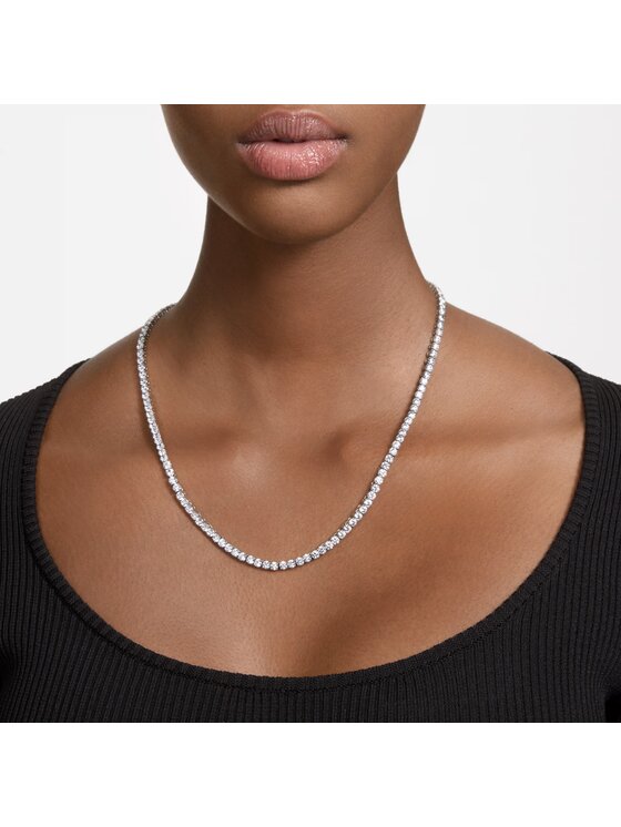 Swarovski Swarovski Naszyjnik Matrix Tennis 5681801 Srebrny