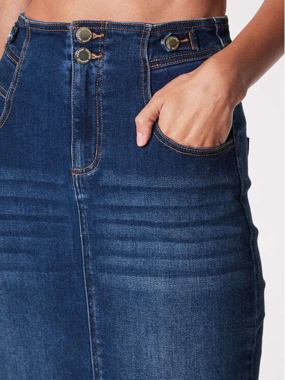 Morgan Morgan Jeansrock 222-JEANY Dunkelblau Slim Fit