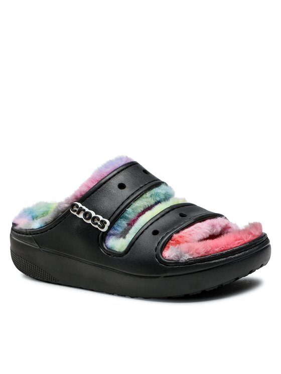 Klapki, rozmiar 36.5, Czarne, Classiccozzzy Spraydyesandal 208046