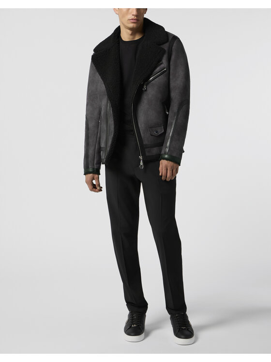 PHILIPP PLEIN PHILIPP PLEIN Kurtka puchowa 28616 Czarny Regular Fit