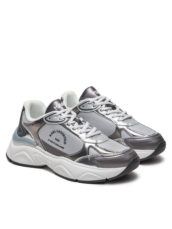KARL LAGERFELD KARL LAGERFELD Sneakersy Komet KL65638M Srebrny