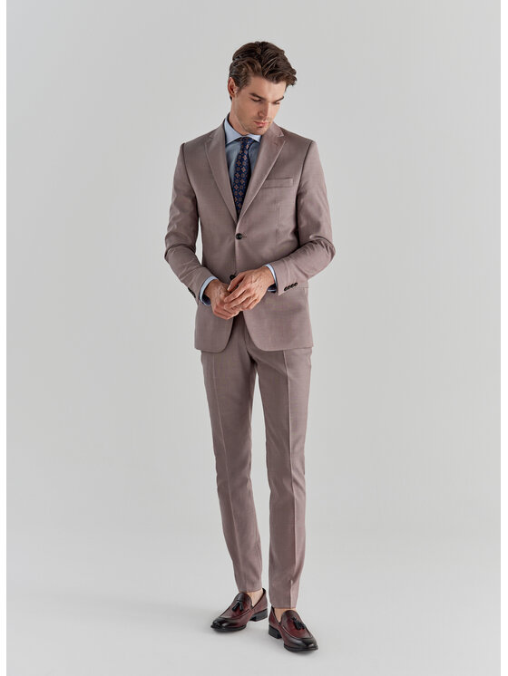 Pako Lorente Pako Lorente Marynarka P22SP-3G-003 Różowy Slim Fit