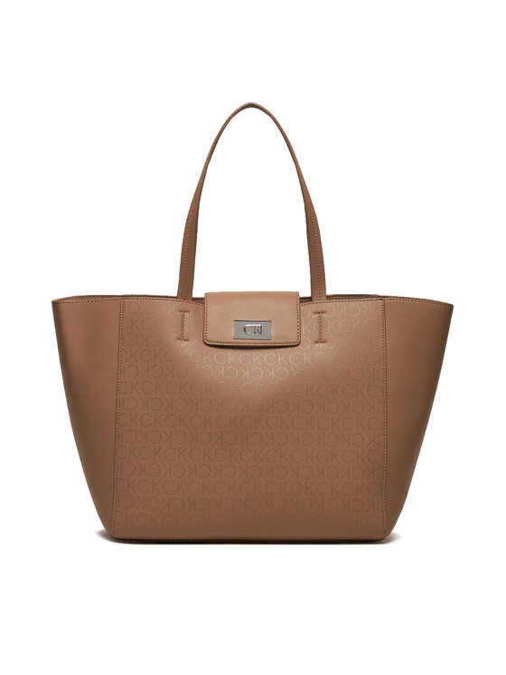Calvin Klein Calvin Klein Geantă Ck Push Medium Shopper K60K612147 Maro