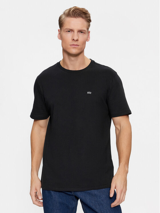 Gap Gap Тишърт 753766-00 Черен Regular Fit