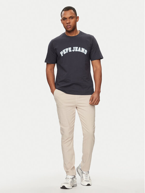 Pepe Jeans Pepe Jeans Spodnie dresowe Gymdigo Pull On Pant PM211692 Beżowy Regular Fit