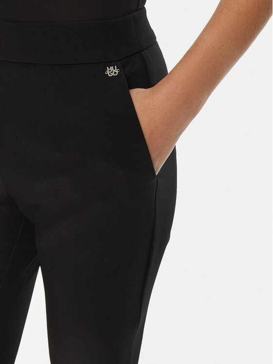 HUGO HUGO Текстилни панталони Hagonia-1 50539991 Черен Slim Fit