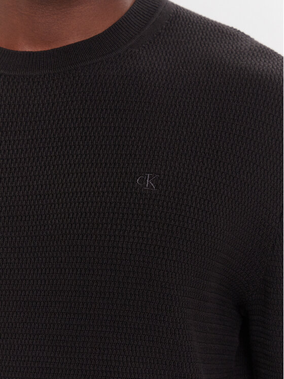 Calvin Klein Calvin Klein Sweter LV04LB327G Czarny Regular Fit