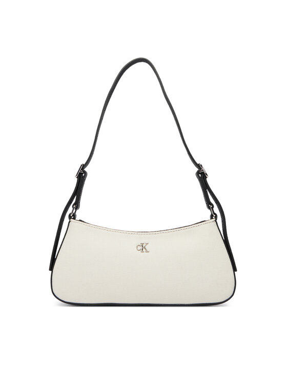Calvin Klein Calvin Klein Geantă Ck Canvas Small Shoulder Bag LV04F3347G Alb