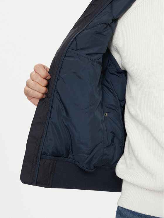 Tommy Hilfiger Tommy Hilfiger Kurtka bomber MW0MW37341 Granatowy Regular Fit