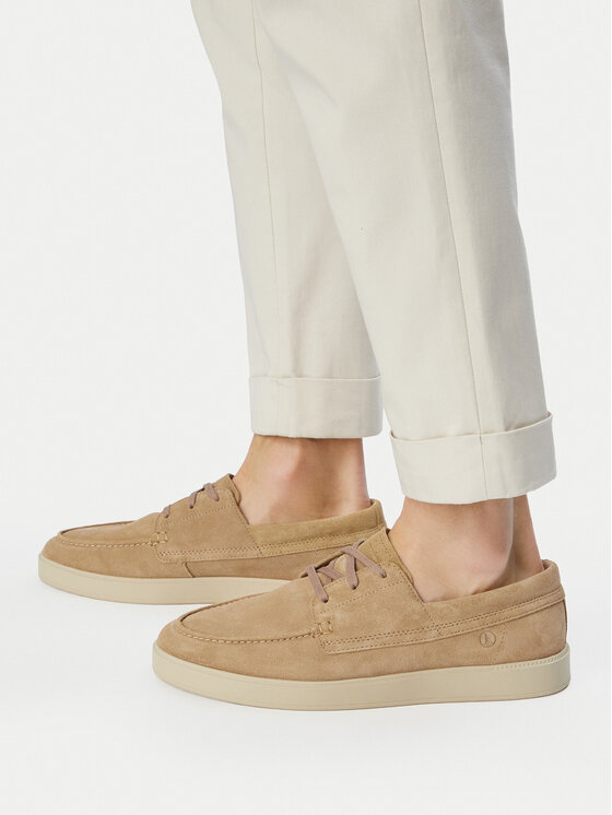 Clarks Clarks Обувки Lockford Boat 26186187 Бежов