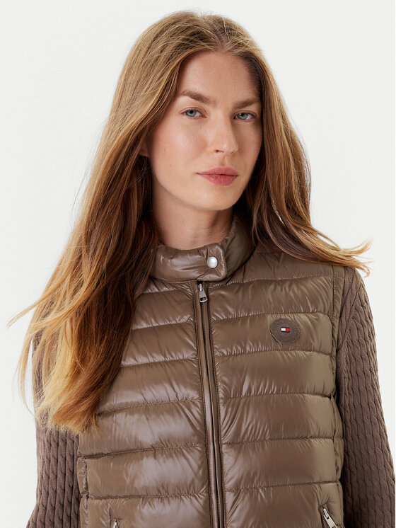 Tommy Hilfiger Tommy Hilfiger Sportski prsluk WW0WW45499 Smeđa Regular Fit