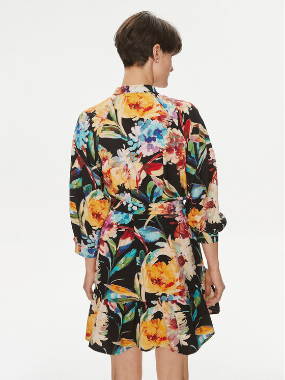 Vero Moda Vero Moda Haljina košulja Siw Cari 10300381 Crna Regular Fit