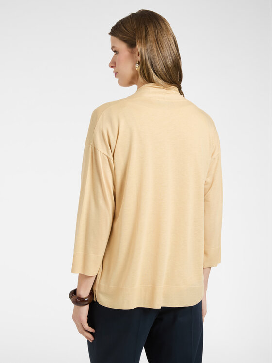 Elena Mirò Elena Mirò T-Shirt G092Z000613N012 Kremowy Regular Fit