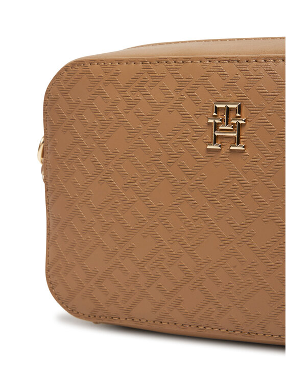 Tommy Hilfiger Tommy Hilfiger Torebka Th Distinct Camera Bag Mono AW0AW17221 Brązowy