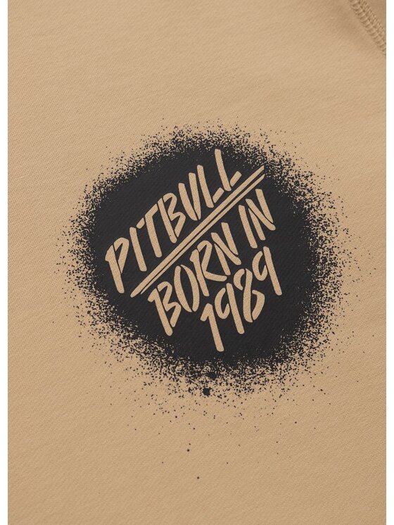 PITBULL PITBULL Bluza GRAFFITI Beżowy Regular Fit