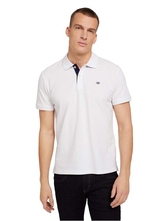 Tom Tailor Polo 1027713 Balts Regular Fit