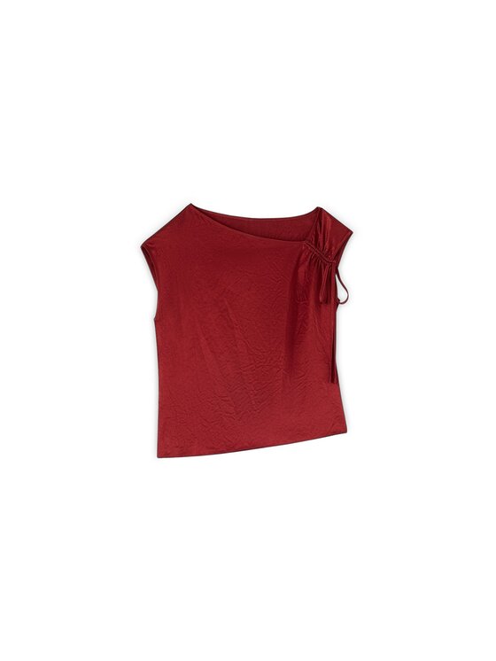 Motivi Motivi Top D096Q000615N036 Bordowy Cropp Fit