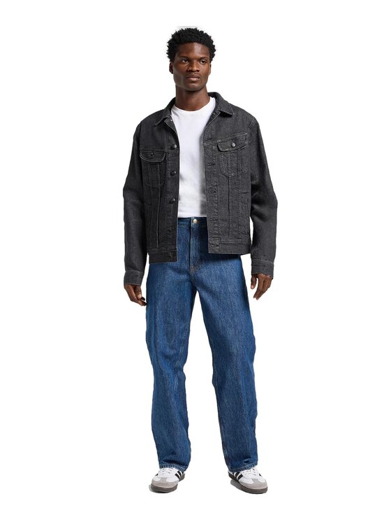 Lee Lee Kurtka jeansowa 112363865 Szary Regular Fit